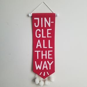 Target Wondershop 18" Jingle All the Way Fabric Hanging Wall Decor